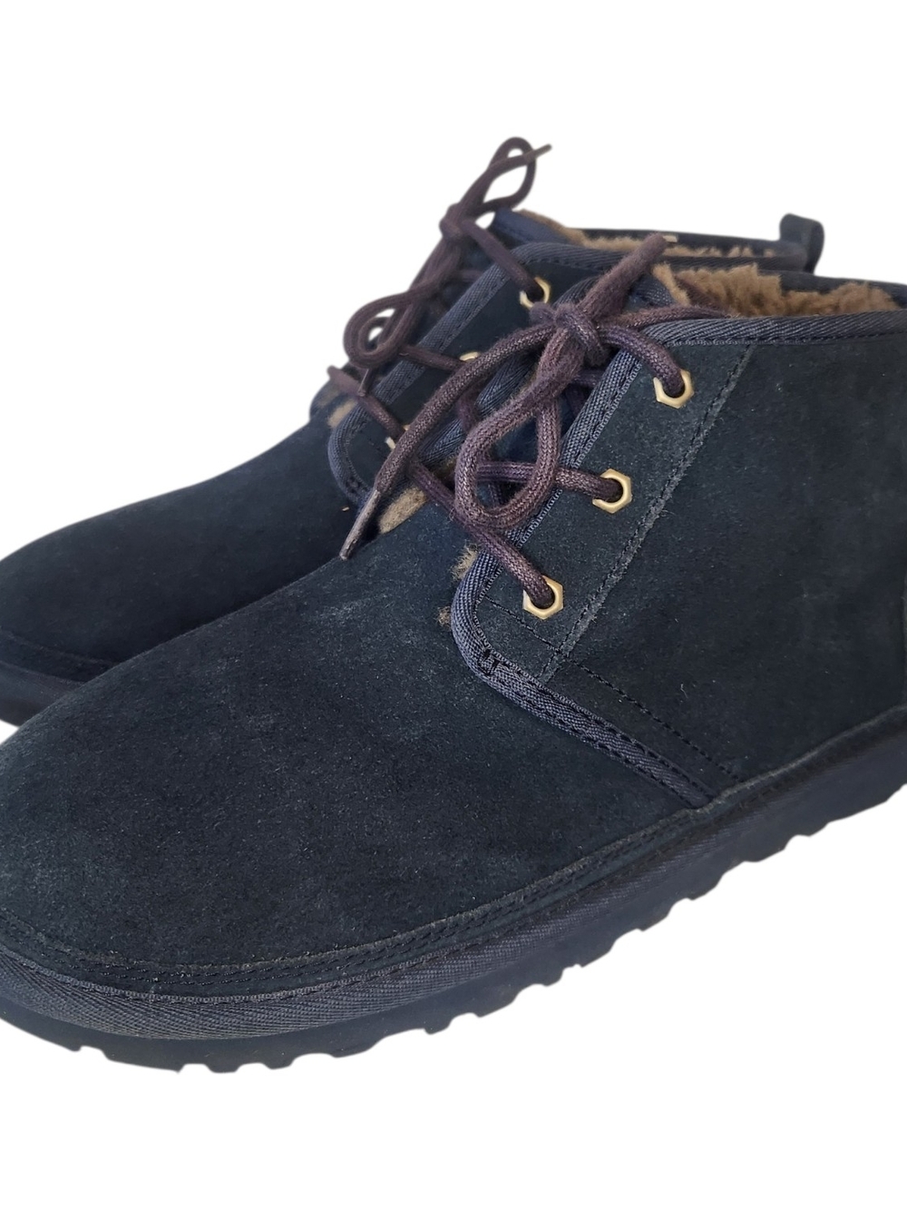 UGG Men’s Size 11 NAVY Blue Suede Neumel S/N 3236 Chukka Boots AUTHENTIC ShoES